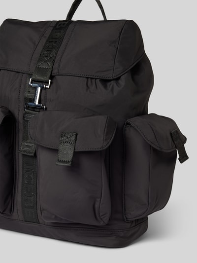 Iceberg Rucksack mit Vorfächern Modell 'ZAINO' Black 3