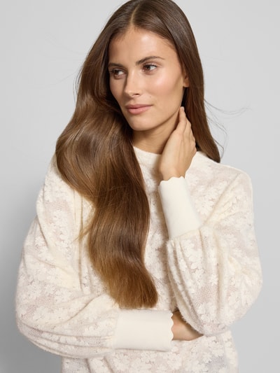 Zero Pullover met ballonmouwen Ecru - 3