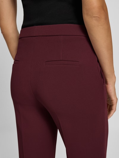 Raffaello Rossi Straight Fit Bundfaltenhose Modell 'RENEE' Bordeaux 3