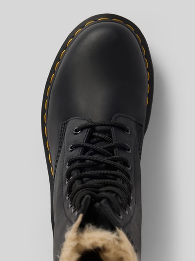 Dr. Martens Leren laarsjes met vetersluiting, model 'Serena' Zwart - 3