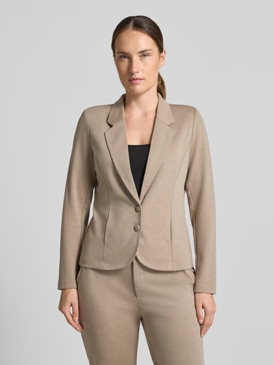 FREE/QUENT żakiet o kroju slim fit z dodatkiem wiskozy model 'NANNI' Szarobrązowy 4