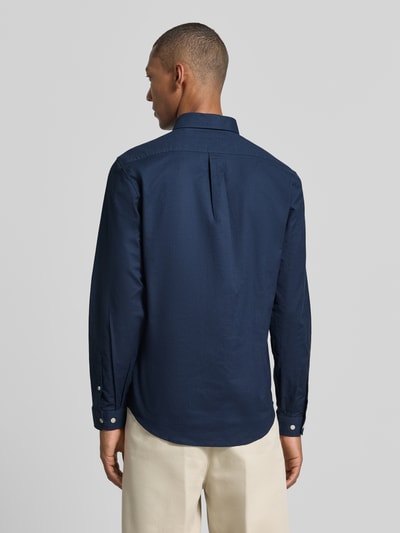 Lindbergh Regular Fit Freizeithemd aus Baumwoll-Mix Modell 'Oxford' Marine 5
