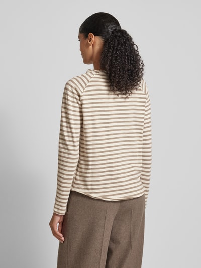 Smith and Soul Longsleeve mit geripptem U-Boot-Ausschnitt Taupe 5