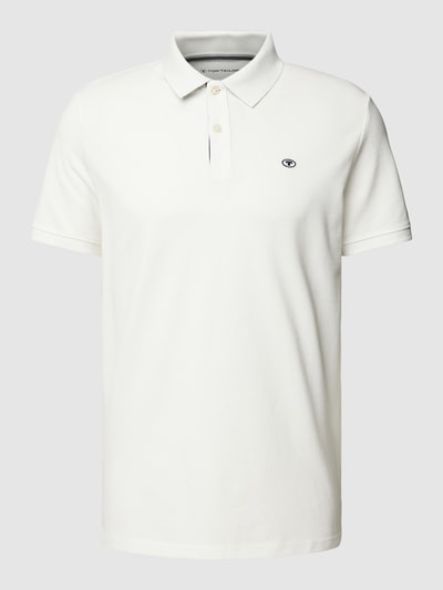 Tom Tailor Poloshirt aus Baumwolle mit Label-Detail Offwhite 2