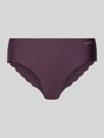 Skiny Slip mit elastischem Bund Aubergine 1