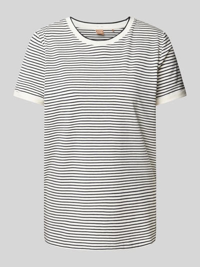 BOSS T-Shirt mit Streifenmuster Modell 'EMASA' Marine 2