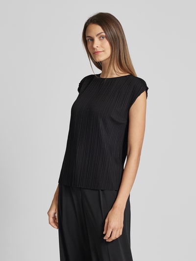 zero T-Shirt mit gelegten Falten Black 4