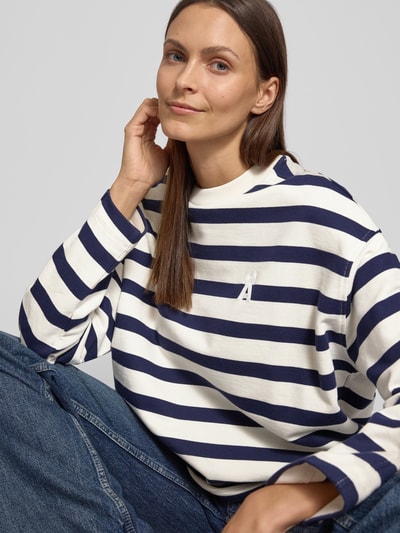 Armedangels Oversized sweatshirt van puur biologisch katoen, 'ICONIC FRANKAA BOLD' Marineblauw - 3