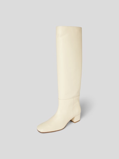 Staud Stiefel aus Leder Offwhite 2