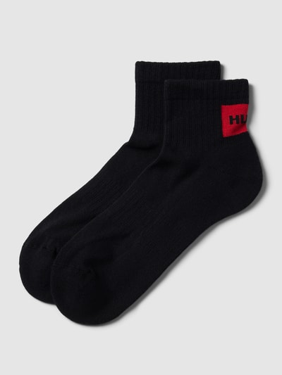 HUGO Socken mit Label-Details im 2er-Pack Black 1