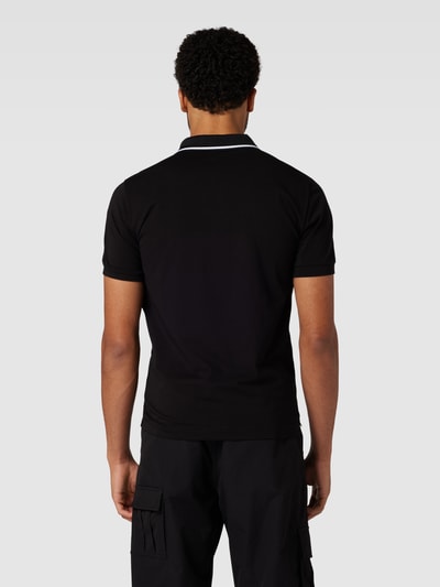 EA7 Emporio Armani Regular fit poloshirt met labelprint Zwart - 5