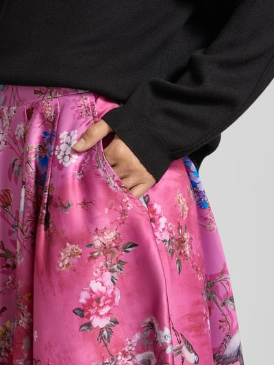 miss goodlife Kielanger Rock mit gelegten Falten Modell 'Cherry Blossom' Rosa 3