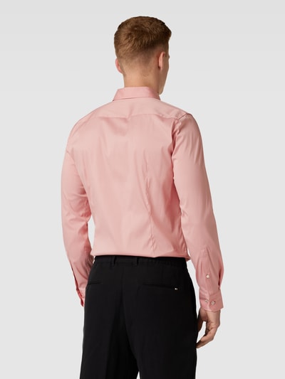 JOOP! Slim Fit Business-Hemd mit Kentkragen Rot 5