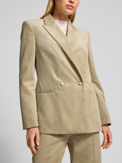 Jake*s Collection Regular Fit Blazer in Cord-Optik mit doppelter Knopfleiste Schilf 3