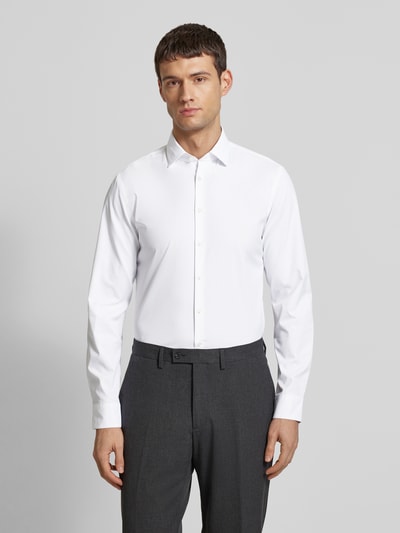 Jake*s Slim Fit Business-Hemd mit Kentkragen Weiss 4
