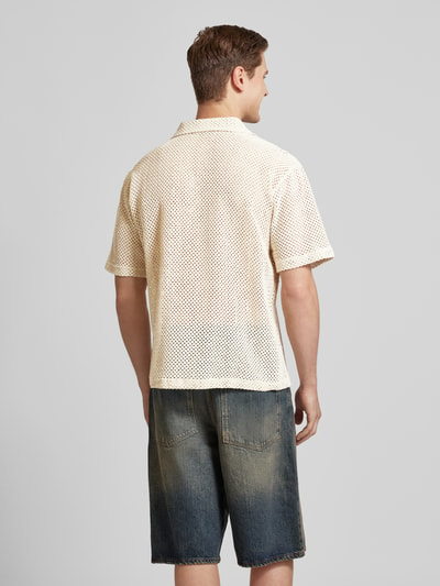 Redefined Rebel Regular Fit Freizeithemd mit Lochmuster Modell 'HARRY' Offwhite 5