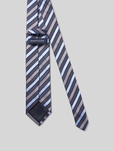 Prince Bowtie Zijden stropdas met statementpatch (7 cm) Middenbruin - 2