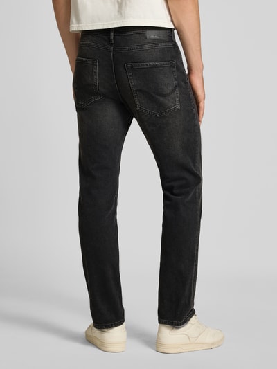 Jack & Jones Slim fit jeans in 5-pocketmodel, model 'Clark' Zwart - 5