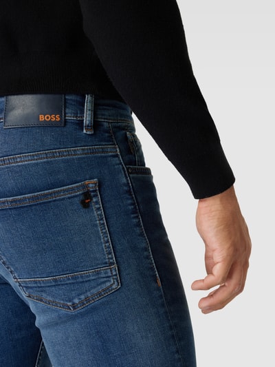 BOSS Orange Straight Leg Jeans im 5-Pocket-Design Modell 'Delaware' Jeansblau 3