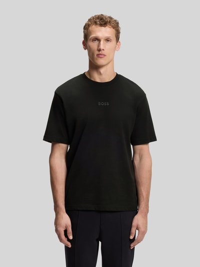 BOSS Green Relaxed Fit T-Shirt aus reiner Baumwolle Modell 'TEE 10' Black 4