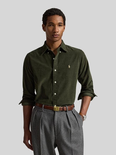 Polo Ralph Lauren Custom Fit Freizeithemd aus reiner Baumwolle Oliv 4