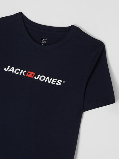 Jack & Jones T-shirt z bawełny  Granatowy 2