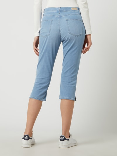 Brax Slim fit capri-jeans met stretch, model 'Mary' Lichtblauw gemêleerd - 5