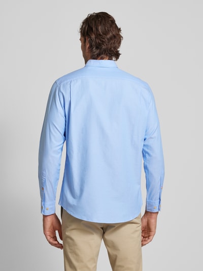 Christian Berg Men Regular fit vrijetijdsoverhemd met button-downkraag Bleu - 5