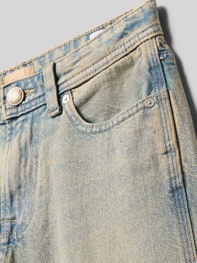 Produktfoto, Baggy Fit Jeans im Used-Look Modell 'ALEX' von Jack & Jones, mieszanka bawełny i wiskozy, wpuszczane kieszenie, efekt znoszenia, szerokość w rozmiarze 140: 35 cm, długość wewnętrzna nogawki w rozmiarze 140: 62 cm