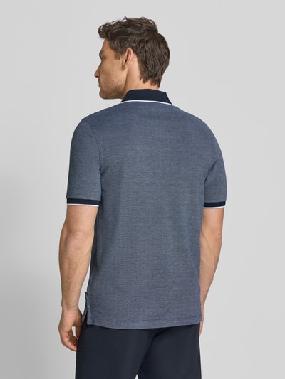 bugatti Regular Fit Poloshirt mit Label-Stitching Jeansblau 5