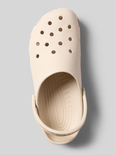 Produktfoto, Clogs mit labeldetail van Crocs in beige met afgeronde punt, comfortmodel, verstelbare riempjes, hakhoogte maat 43/44: 5 cm