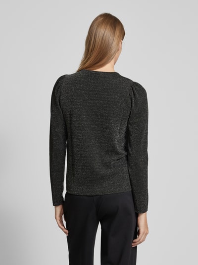 Vila Longsleeve mit Rundhalsausschnitt Modell 'ELEINA' Black 5