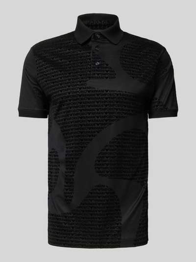 Emporio Armani Poloshirt mit kurzer Knopfleiste Black 2