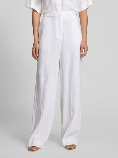 Tommy Hilfiger Tailored Fit Leinenhose aus Leinen-Lyocell-Mix Weiss 4