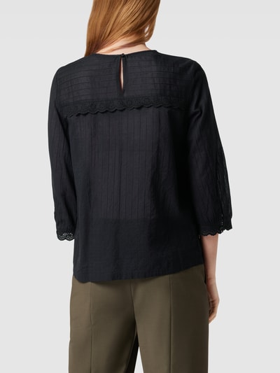 Esprit Blouse met broderie anglaise Zwart - 5