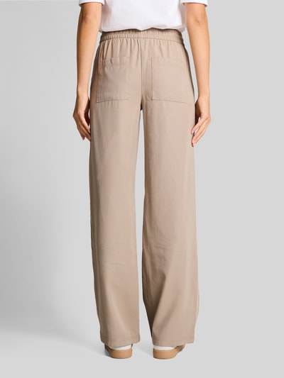 Tom Tailor Wide Leg Hose mit Tunnelzug Taupe 5