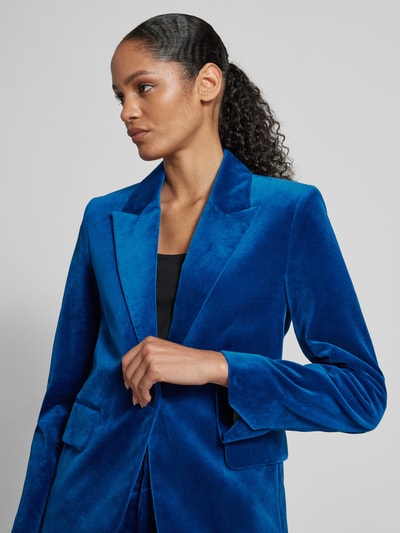 Zadig & Voltaire Blazer met klepzakken, model 'VAVY VELVET' Oceaanblauw - 3