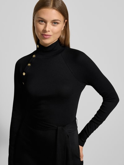 Lauren Ralph Lauren Sukienka midi z wiązanym paskiem model ‘VAHANT’ Czarny 3