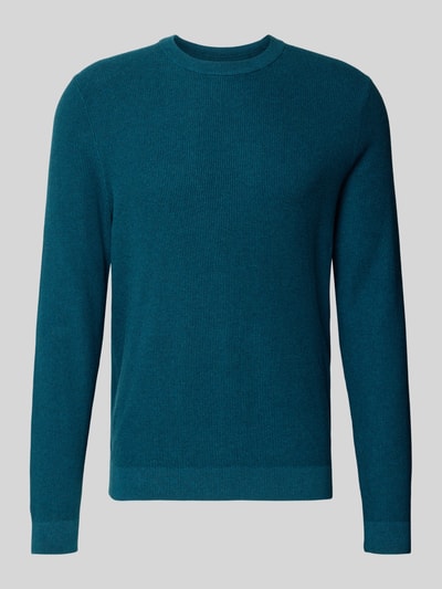 MCNEAL Strickpullover mit gerippten Abschlüssen Petrol Melange 2