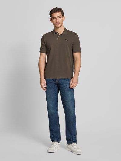 Marc O'Polo Regular Fit Poloshirt aus reiner Baumwolle  Dunkelbraun 1