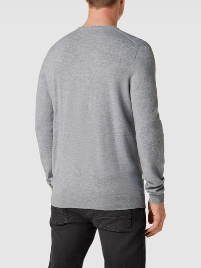 Christian Berg Men Strickpullover aus Merino-Kaschmir-Mix Mittelgrau meliert 5