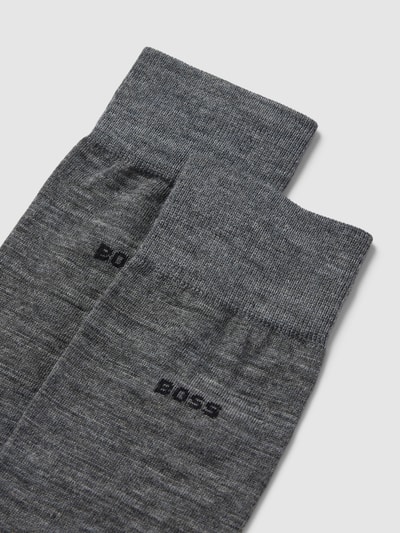 BOSS Socken mit Strukturmuster im 2er-Pack Mittelgrau 2