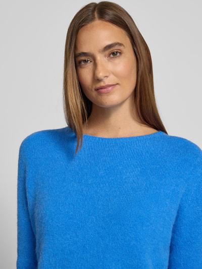 Rich & Royal Gebreide pullover met ribboorden Oceaanblauw - 3