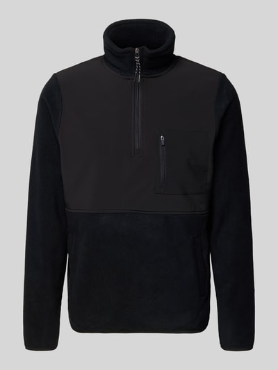 Blend Sweatshirt met opstaande kraag, model 'MARIO' Zwart - 2