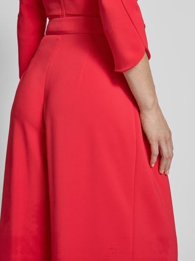 Marc Cain Wide Fit Stoffhose mit gelegten Falten Rot 3