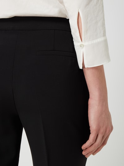 Betty Barclay Stoffen broek met smalle pasvorm en persplooien  Zwart - 3