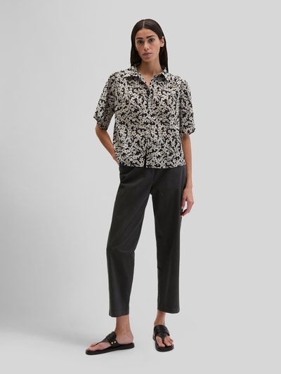 Marc O'Polo loose fit blouse van puur katoen Marineblauw - 1