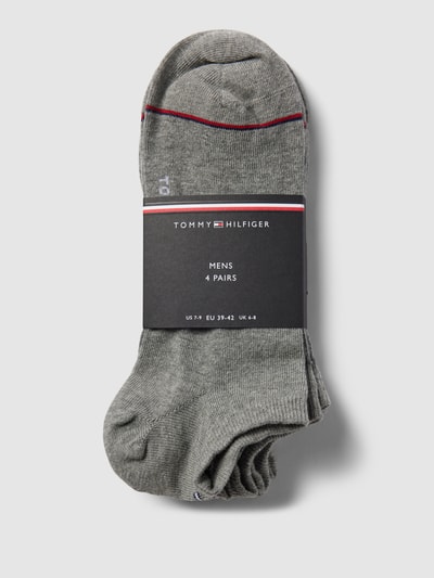 Tommy Hilfiger Socken mit elastischem Bündchen
 im 4er-Pack Mittelgrau Melange 3