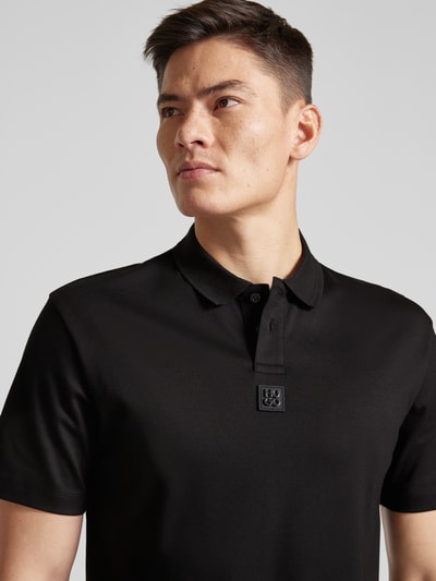 HUGO Poloshirt mit Label-Patch Modell 'Deabono' Black 3