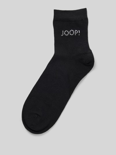 JOOP! Collection Socken mit Label-Strasssteinbesatz Modell 'Glam' Black 1